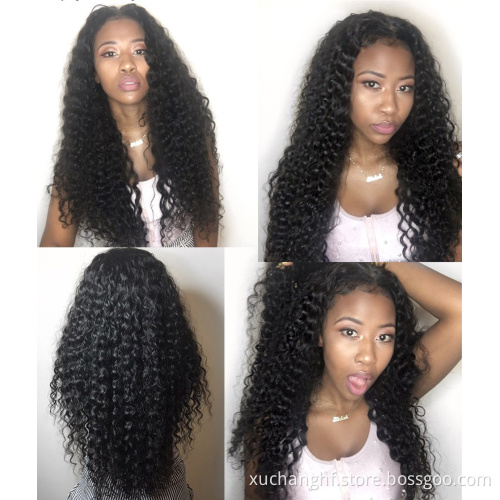 Wholesale HD Water Wave Lace Front Wig , Virgin Human Hair Curly Full Lace Wig, Pre-pluck 13x6 Lace Frontal Wig For Black Women